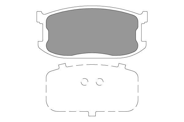 KAVO PARTS Комплект тормозных колодок, дисковый тормоз KBP-4565